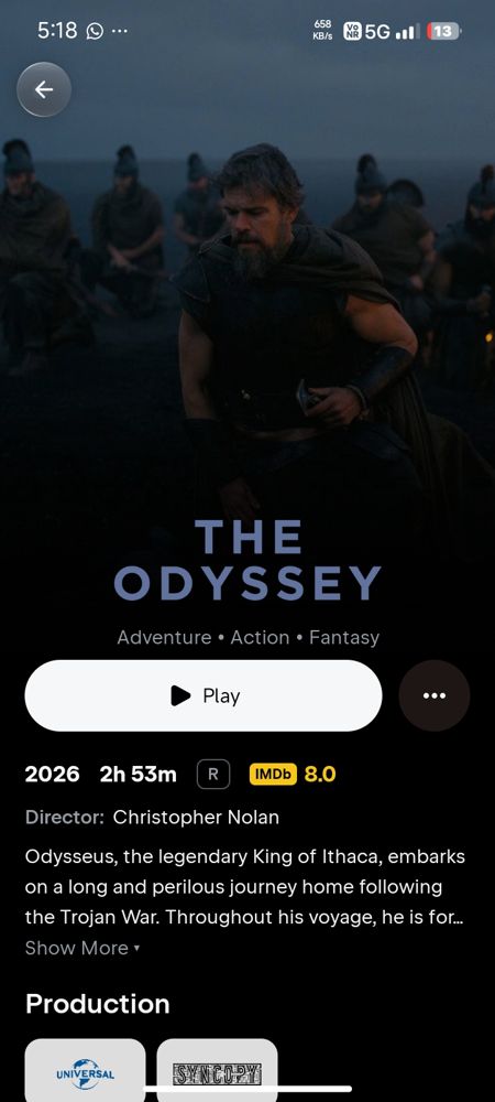 NETMAX movie details page